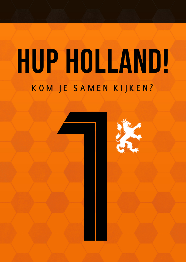 Uitnodigingen - Uitnodiging samen wedstrijd voetbal kijken