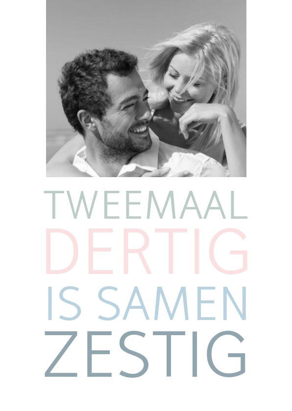 Uitnodigingen - Uitnodiging samen zestig jaar