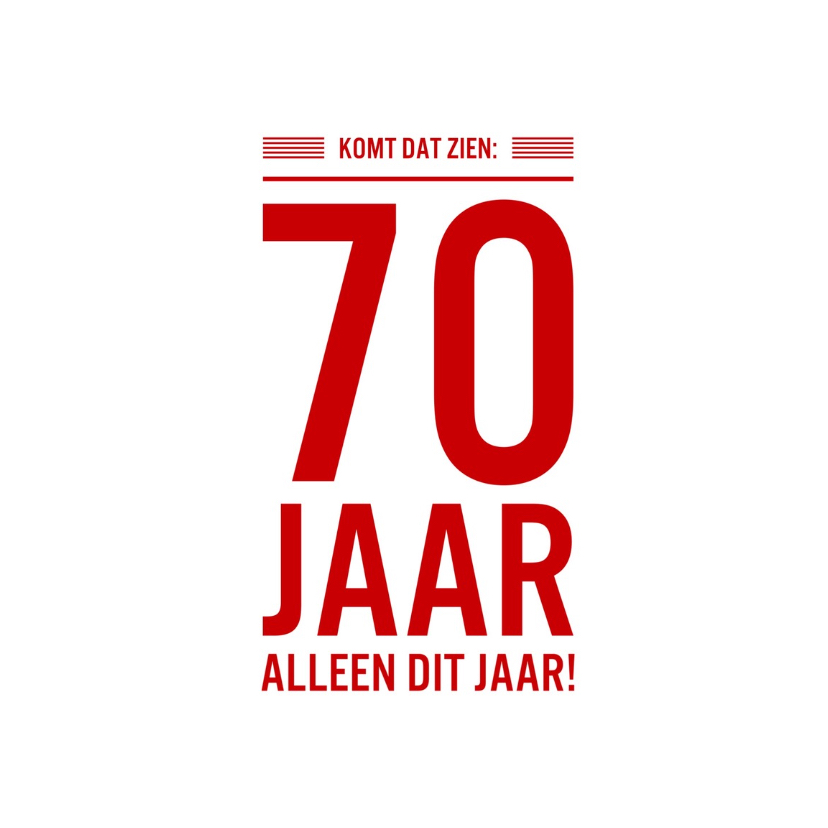 Uitnodiging van 70 jarige - LB - Uitnodigingen Uitnodigingen - Uitnodiging van 70 jarige - LB
