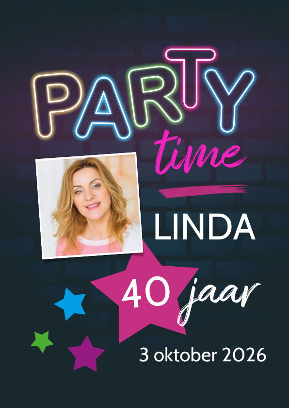 Uitnodiging verjaardag eighties - Uitnodigingen Uitnodigingen - Uitnodiging verjaardag eighties