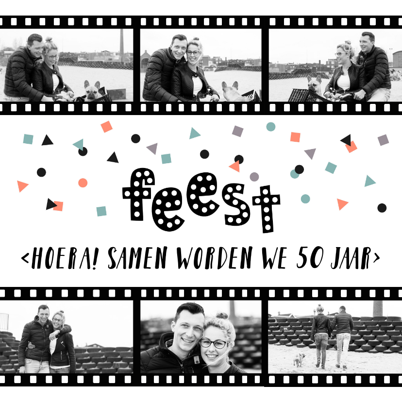 Uitnodiging verjaardagsfeest samen filmrol - Uitnodigingen Uitnodigingen - Uitnodiging verjaardagsfeest samen filmrol