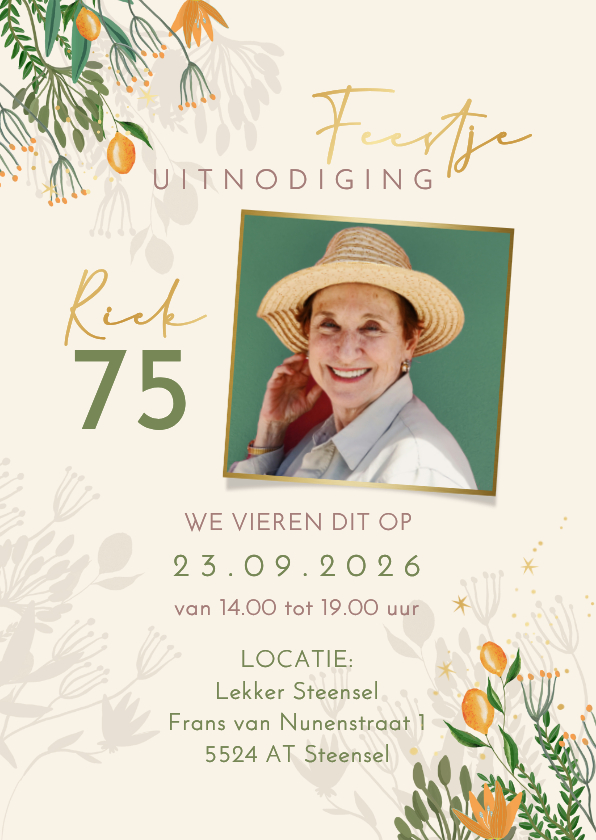 Uitnodiging verjaardagsfeestje met citroenen - Uitnodigingen Uitnodigingen - Uitnodiging verjaardagsfeestje met citroenen