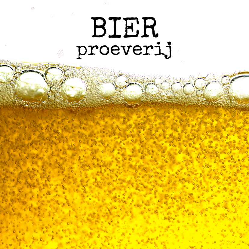 Uitnodigingen - Uitnodiging voor bierproeverij