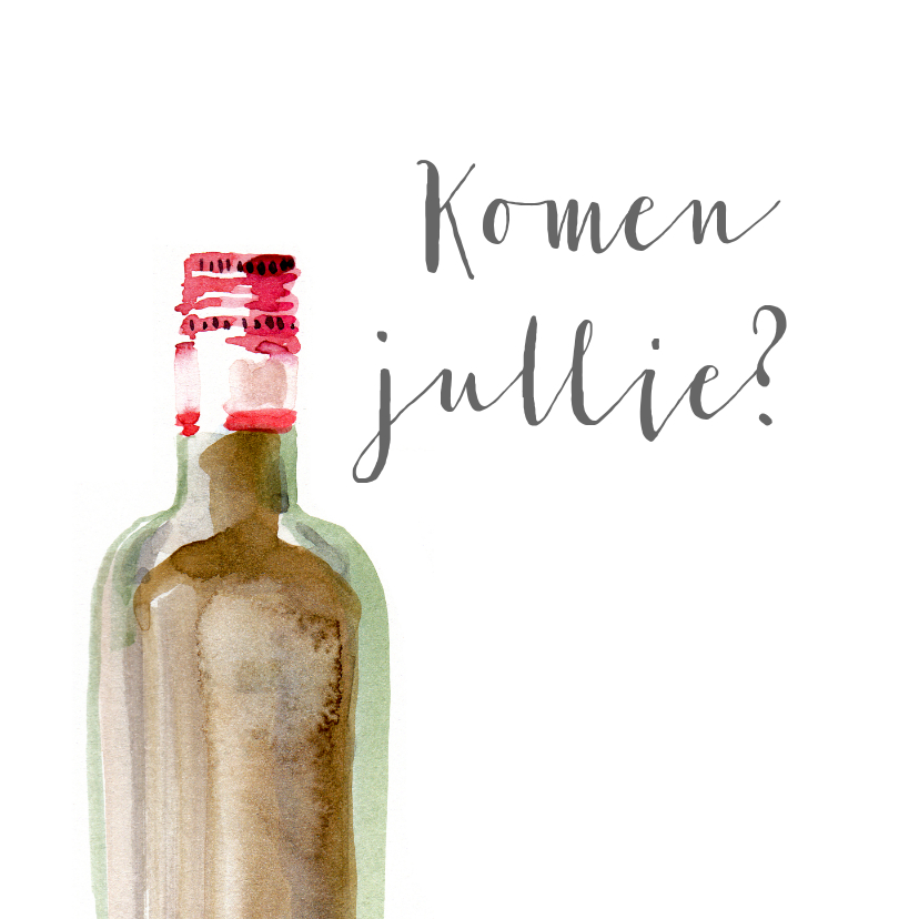 Uitnodiging voor een borrel of feestje - Uitnodigingen Uitnodigingen - Uitnodiging voor een borrel of feestje