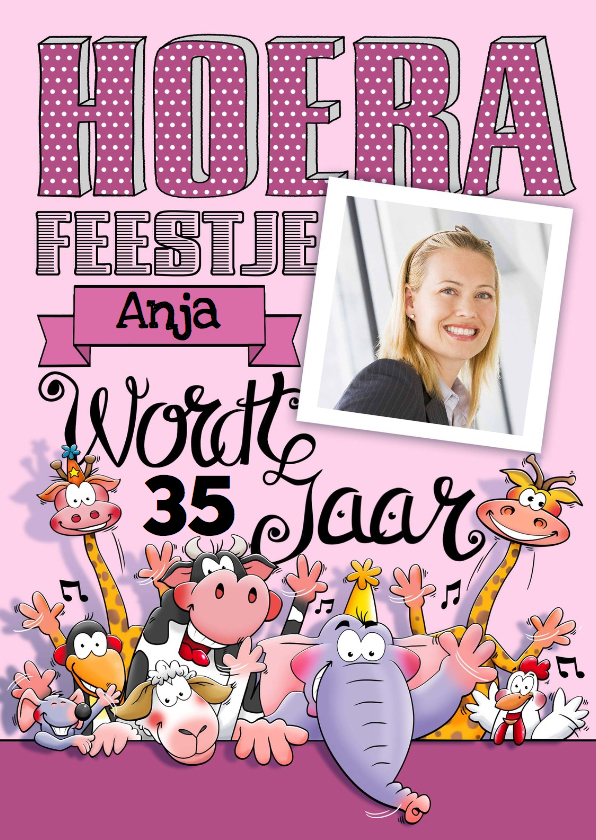 Uitnodiging voor een feestje van een vrouw met foto - Uitnodigingen Uitnodigingen - Uitnodiging voor een feestje van een vrouw met foto