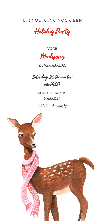 Uitnodiging voor een winter feestje - Uitnodigingen Uitnodigingen - Uitnodiging voor een winter feestje