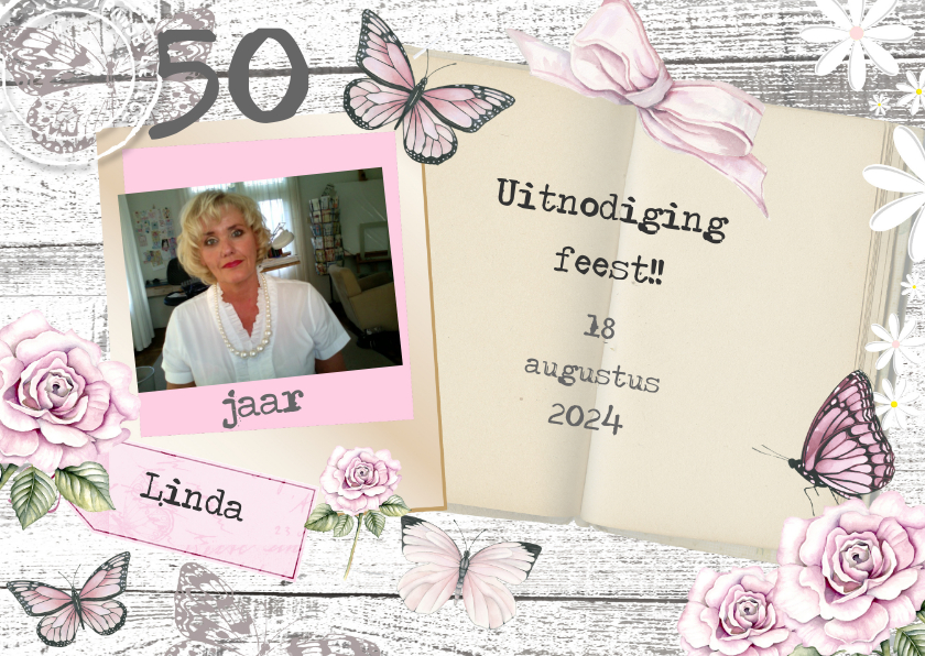 Uitnodiging voor sarah boekje - Uitnodigingen Uitnodigingen - Uitnodiging voor sarah boekje
