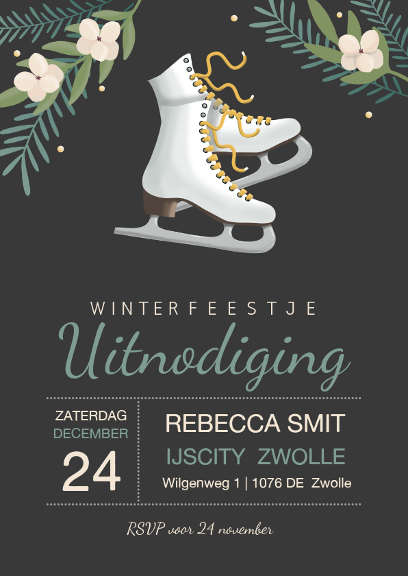 Uitnodigingen - Uitnodiging winterfeest 
