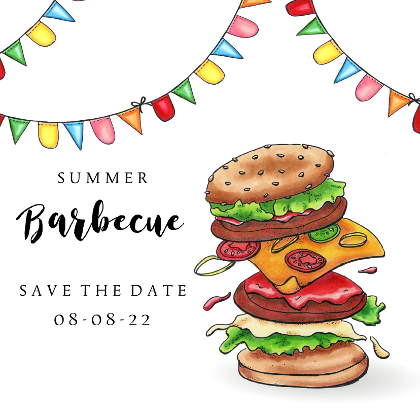 Uitnodigingen - uitnodigingen summer barbecue