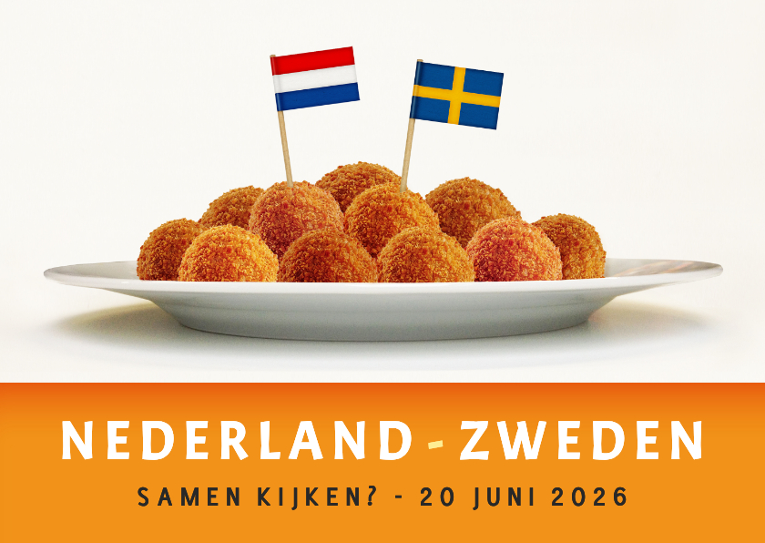 WK uitnodiging Nederland Zweden 20 juni - Uitnodigingen Uitnodigingen - WK uitnodiging Nederland Zweden 20 juni