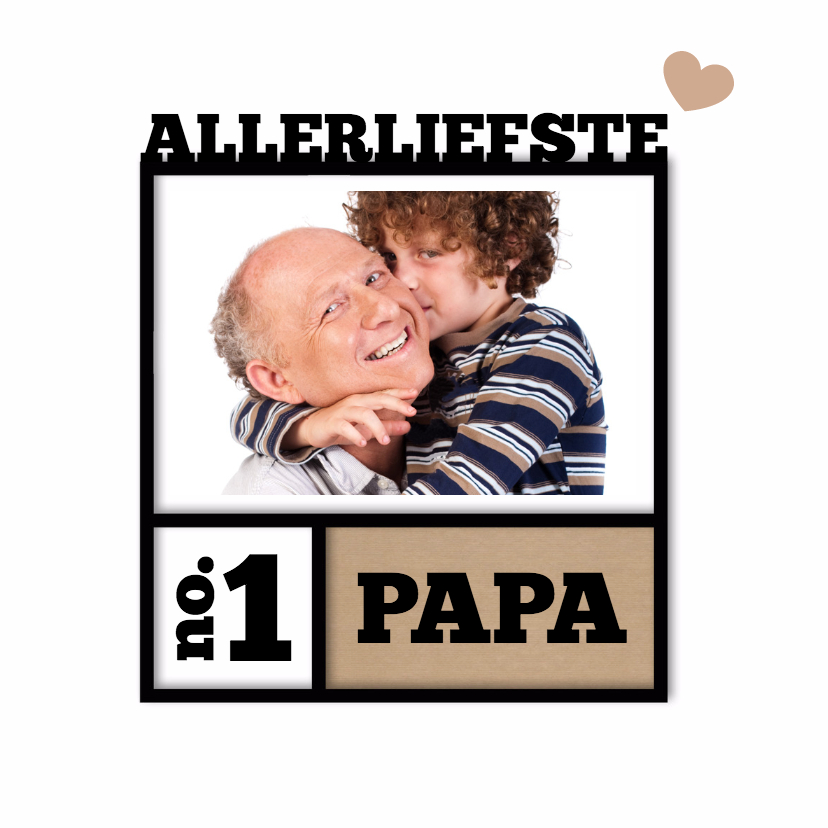 Fotolijst vader en kind-isf - Vaderdag kaarten Vaderdag kaarten - Fotolijst vader en kind-isf
