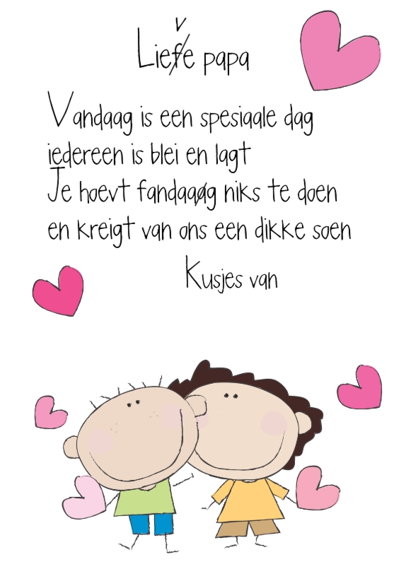 Lieve papa vandaag - Vaderdag kaarten Vaderdag kaarten - Lieve papa vandaag