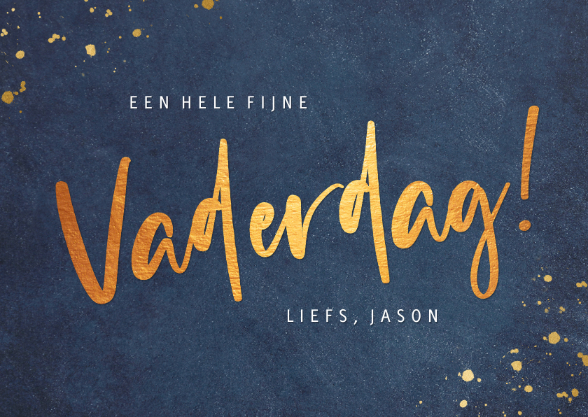 Vaderdag kaarten - Stijlvolle en stoere typografische fijne vaderdag kaart 