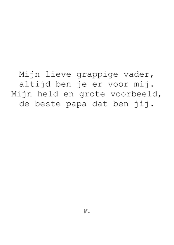 Stijlvolle kaart voor de beste vader - Vaderdag kaarten Vaderdag kaarten - Stijlvolle kaart voor de beste vader