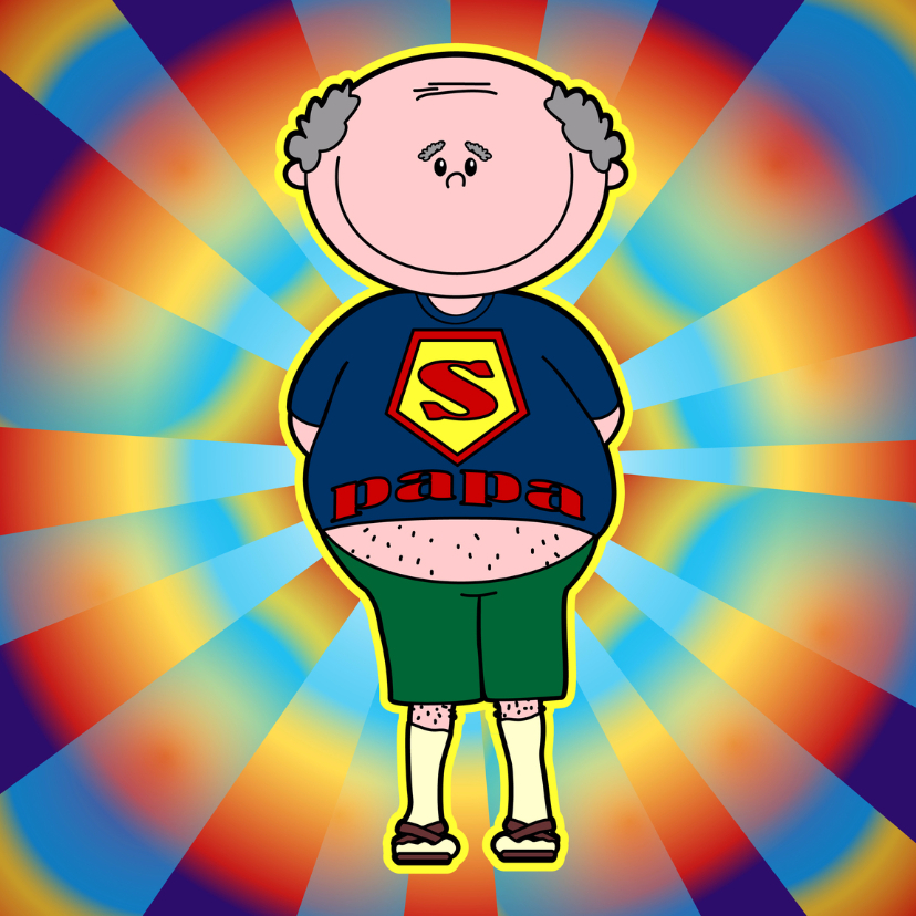 Super PAPA vaderdag - Vaderdag kaarten Vaderdag kaarten - Super PAPA vaderdag
