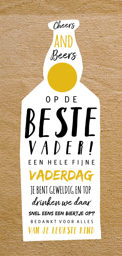 Vaderdag cheers and beers beste vader biertje en teksten - Vaderdag kaarten Vaderdag kaarten - Vaderdag cheers and beers beste vader biertje en teksten