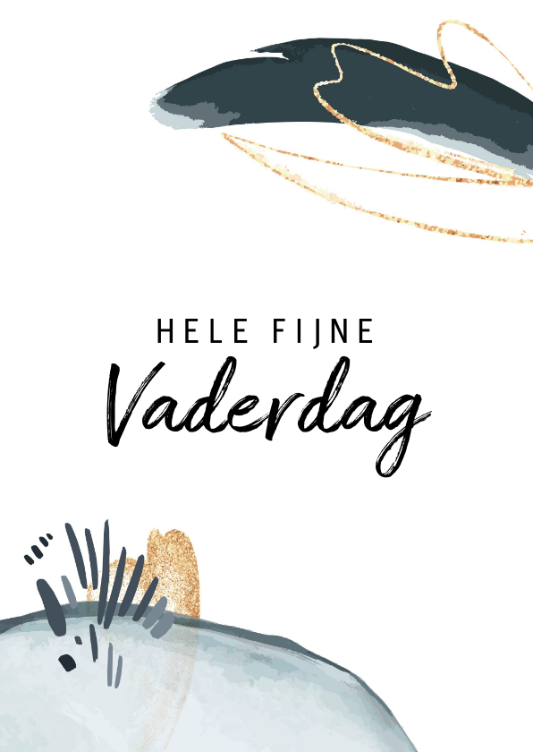 Vaderdag kaarten - Vaderdag hele fijne vaderdag abstract