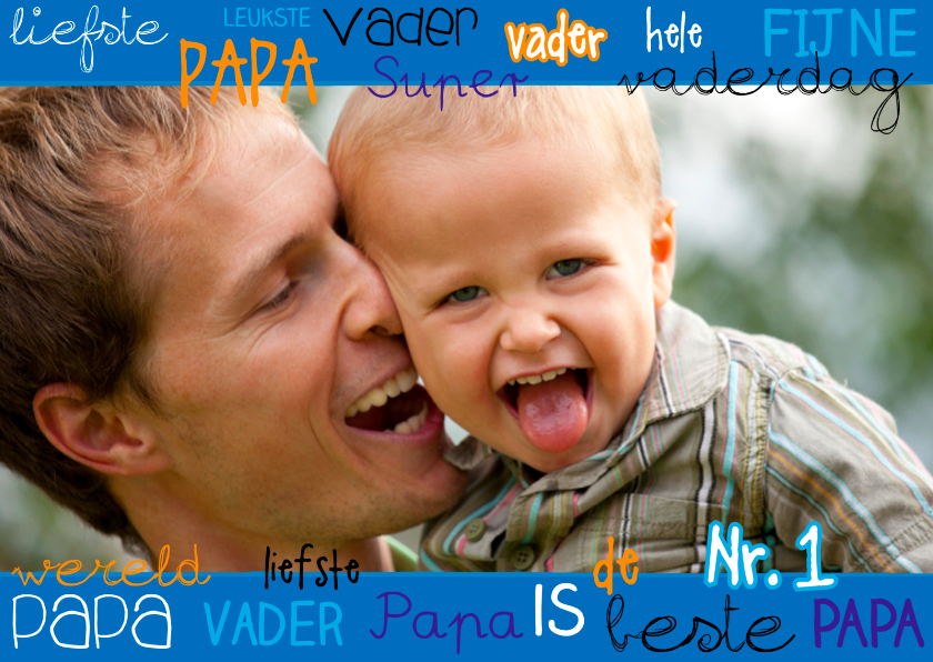 Vaderdagkaart eigen foto - Vaderdag kaarten Vaderdag kaarten - Vaderdagkaart eigen foto