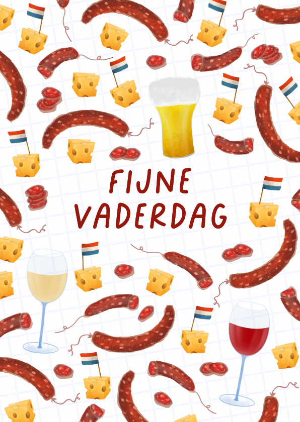 Vaderdag kaarten - Vaderdagkaart 'worst-kaas' scenario