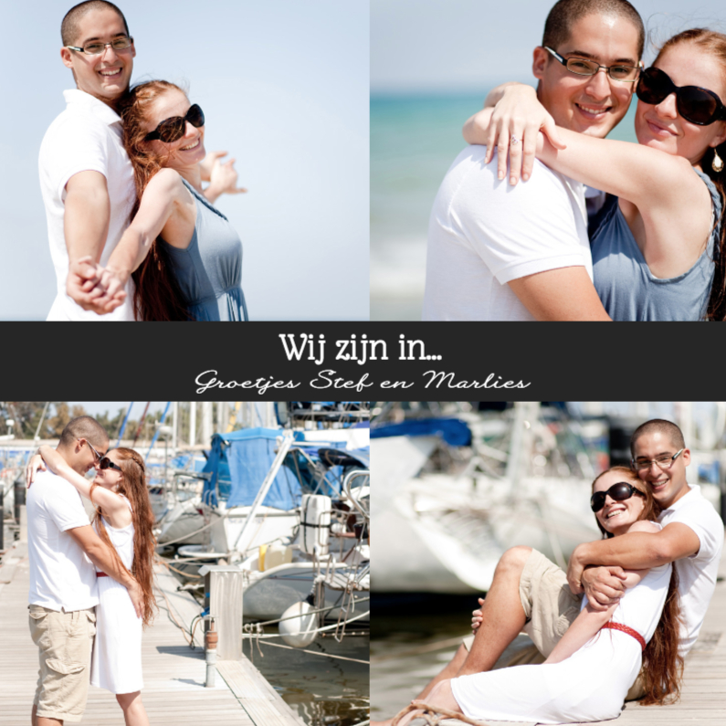 Collagekaart Wij zijn in... - BK - Vakantiekaarten Vakantiekaarten - Collagekaart Wij zijn in... - BK