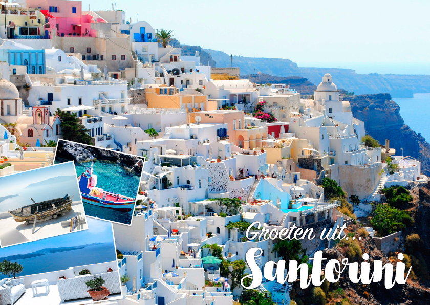 De groeten... Santorini - DH - Vakantiekaarten Vakantiekaarten - De groeten... Santorini - DH