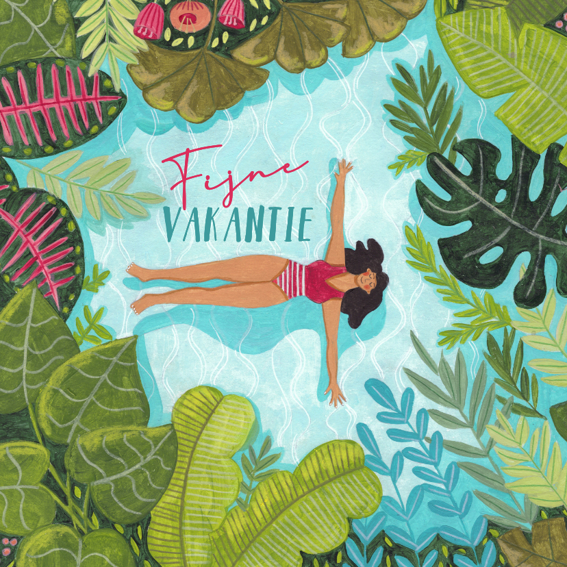 Vakantiekaarten - Fijne vakantie naar de zee