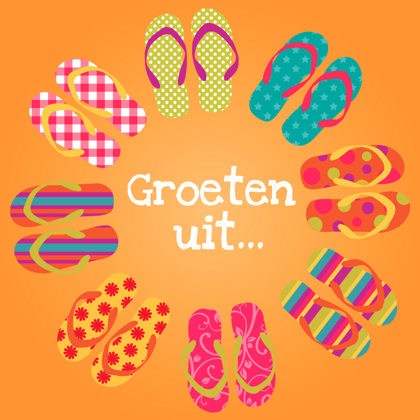 FlipFlops Groeten uit - Vakantiekaarten Vakantiekaarten - FlipFlops Groeten uit