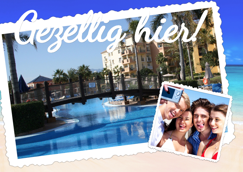 Gezellig hier! - BK - Vakantiekaarten Vakantiekaarten - Gezellig hier! - BK