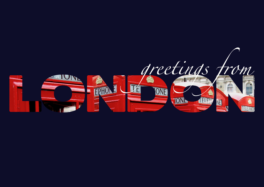 Vakantiekaarten - Greetings from London