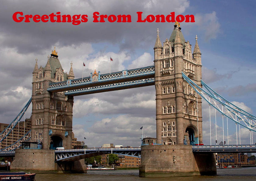 Vakantiekaarten - Greetings from London 2