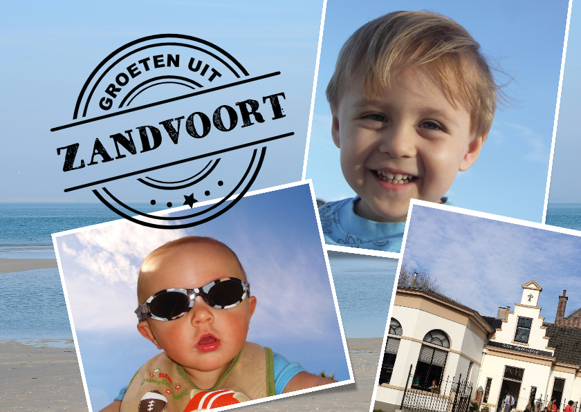 Groeten uit - fotocollage kaart - Vakantiekaarten Vakantiekaarten - Groeten uit - fotocollage kaart
