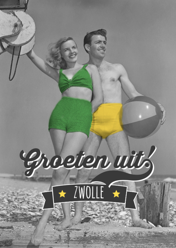 Vakantiekaarten - Groeten uit retro