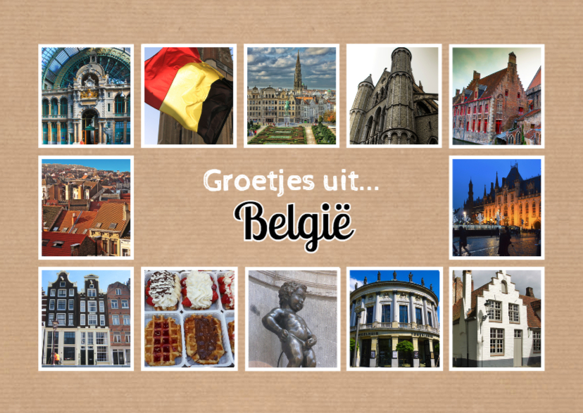 Groetjes uit België - DH - Vakantiekaarten Vakantiekaarten - Groetjes uit België - DH