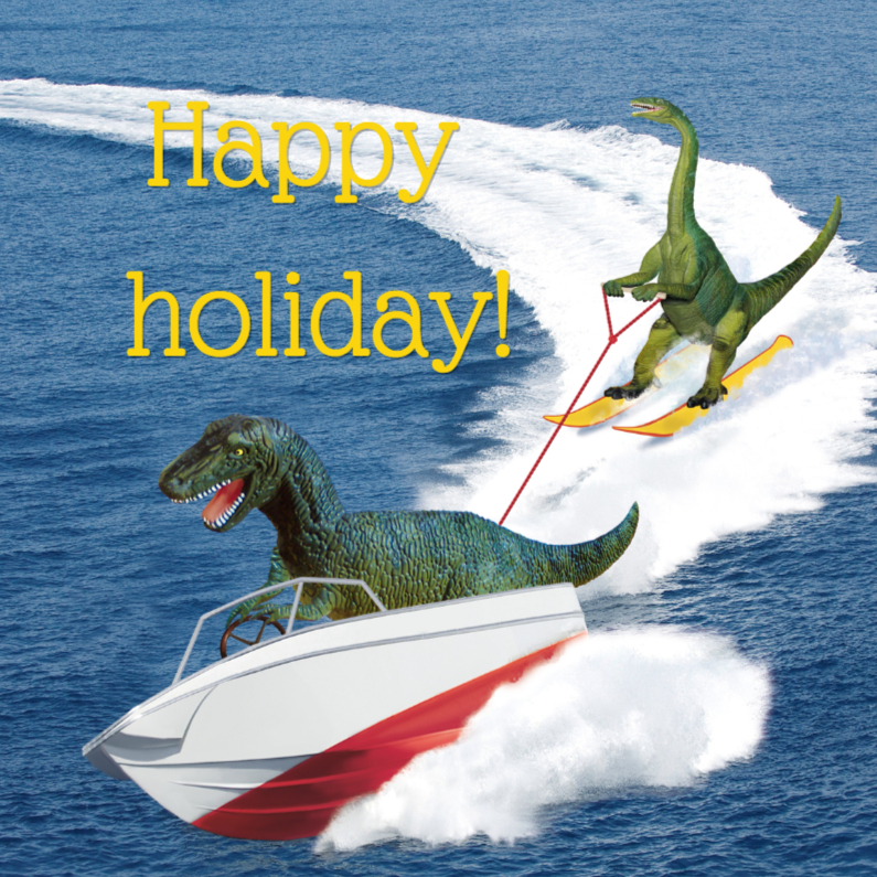 Happy holiday dino - Vakantiekaarten Vakantiekaarten - Happy holiday dino