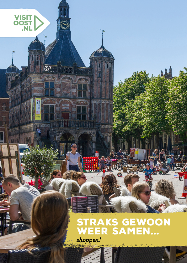 Rechthoekig straks gewoon samen bijpraten op het terras - Vakantiekaarten Vakantiekaarten - Rechthoekig straks gewoon samen bijpraten op het terras