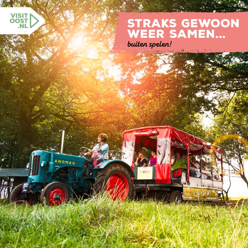 Straks weer samen lekker buiten spelen vierkant - Vakantiekaarten Vakantiekaarten - Straks weer samen lekker buiten spelen vierkant