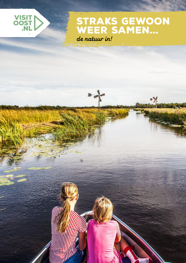 Straks weer samen varen in de Overijsselse natuur - Vakantiekaarten Vakantiekaarten - Straks weer samen varen in de Overijsselse natuur