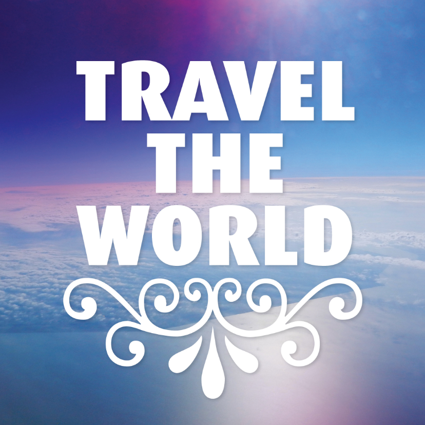 Travel the word vakantie reis kaart - Vakantiekaarten Vakantiekaarten - Travel the word vakantie reis kaart