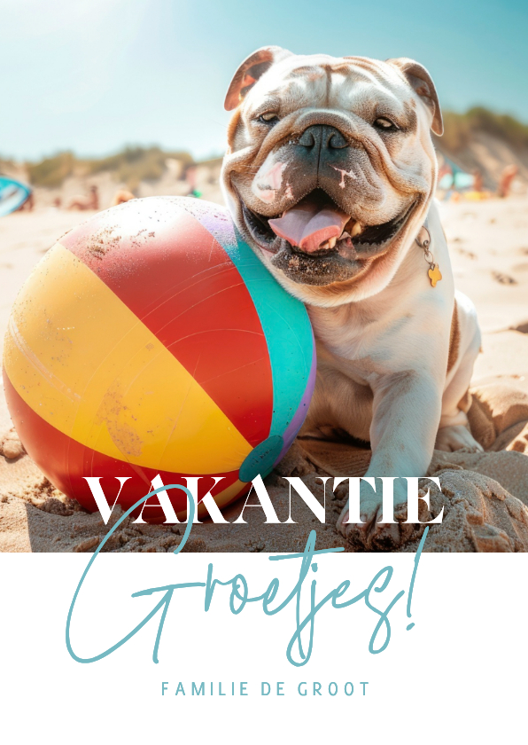 Vakantie fotokaart vakantiegroetjes - Vakantiekaarten Vakantiekaarten - Vakantie fotokaart vakantiegroetjes