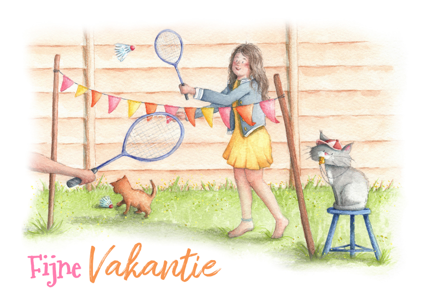 Vakantiekaarten - Vakantie in de tuin