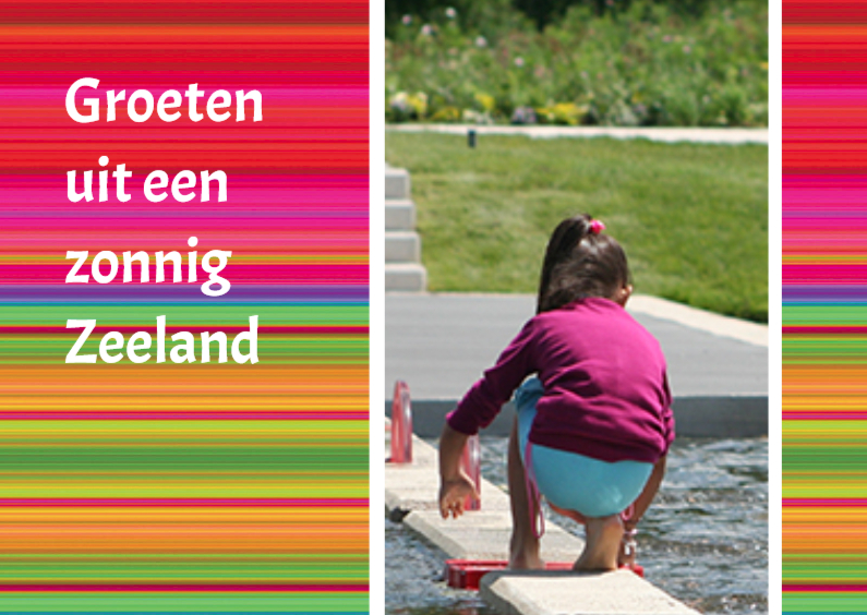 vakantie spelen met water 1 - Vakantiekaarten Vakantiekaarten - vakantie spelen met water 1