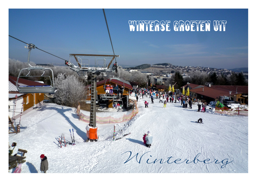 Vakantie Wintersport ski - Vakantiekaarten Vakantiekaarten - Vakantie Wintersport ski