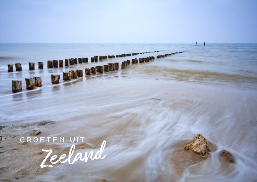 Vakantiekaarten - Vakantiegroet strand Zoutelande