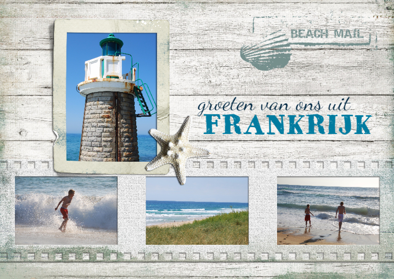 Vakantiekaart 4x foto - Vakantiekaarten Vakantiekaarten - Vakantiekaart 4x foto