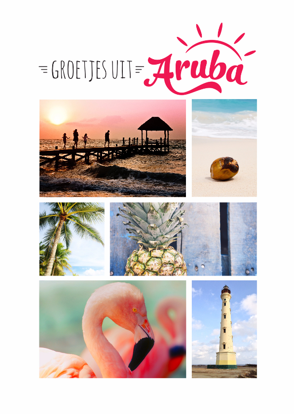 Vakantiekaart Aruba eigen foto - Vakantiekaarten Vakantiekaarten - Vakantiekaart Aruba eigen foto