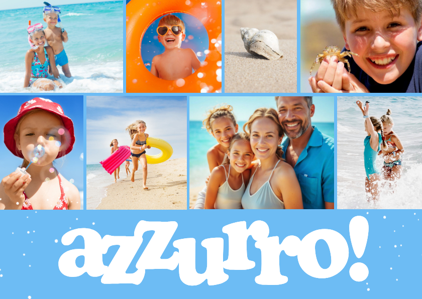 Vakantiekaarten - Vakantiekaart 'Azzurro' foto's Italië