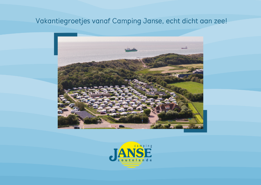 Vakantiekaarten - Vakantiekaart 'camping Janse'