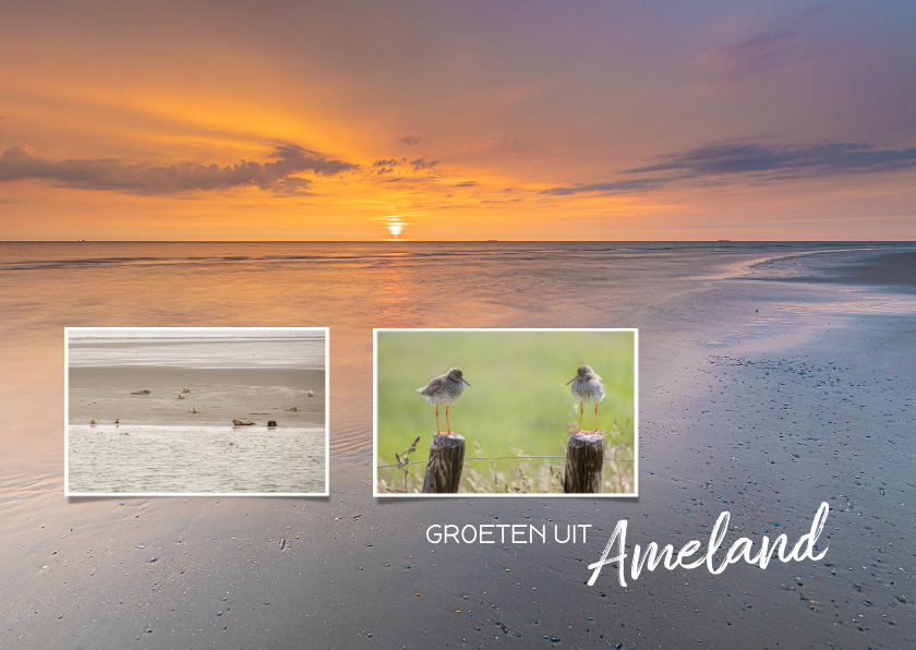 Vakantiekaarten - Vakantiekaart groeten uit Ameland