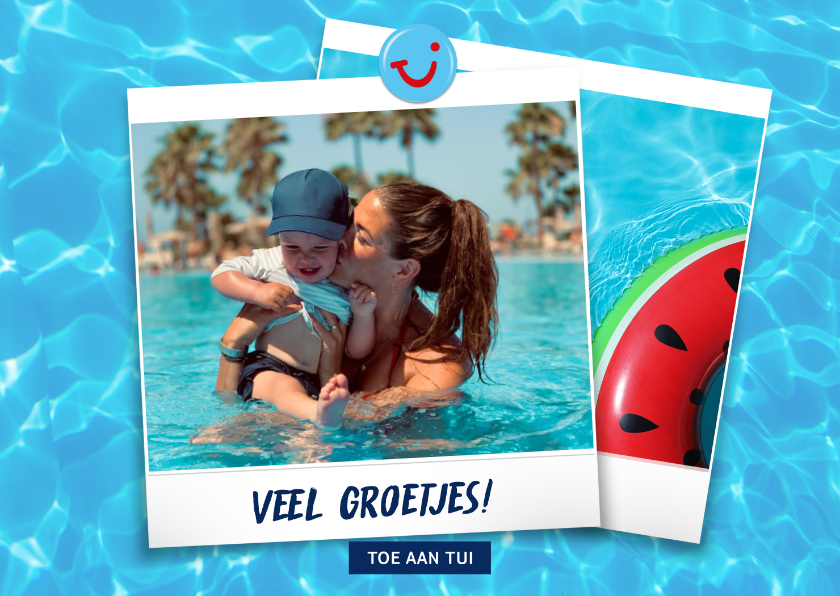 Vakantiekaart water met eigen foto en groetjes uit - Vakantiekaarten Vakantiekaarten - Vakantiekaart water met eigen foto en groetjes uit