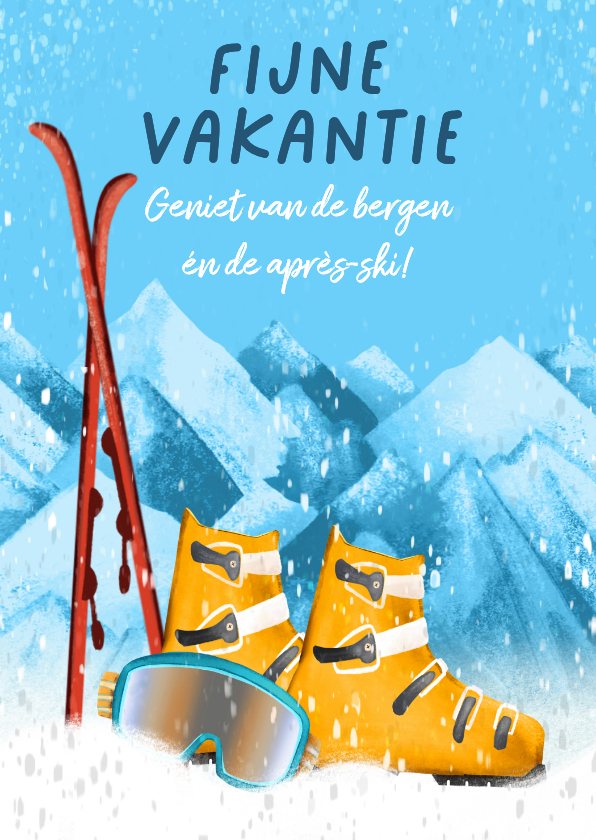 Vakantiekaarten - Vakantiekaart wintersport
